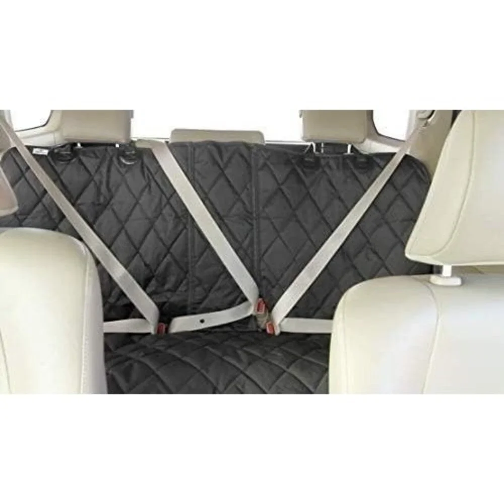 4Knines Dog Rear Seat Cover Fold Down Seats, 60 40 split, Hammock, Black, New